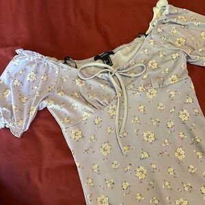 Forever 21 Lavender Milkmaid Off-Shoulder Dress